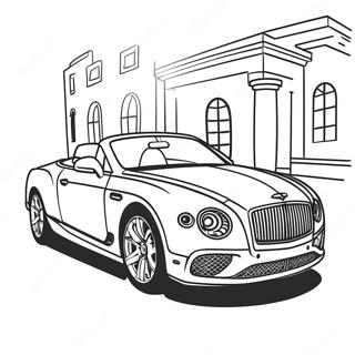 Luxury Bentley Convertible Coloring Page 45494-37782