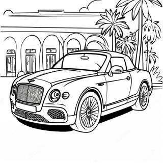 Luxury Bentley Convertible Coloring Page 45494-37783