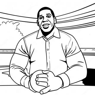 Magic Johnson Coloring Page 45503-37778