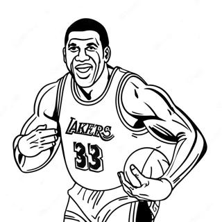 Magic Johnson Coloring Page 45503-37779