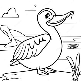 Pelican Coloring Page 45513-37812