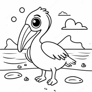 Pelican Coloring Pages