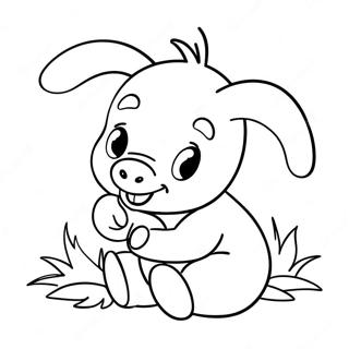 Piglet Coloring Page 4551-3658