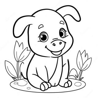 Piglet Coloring Page 4551-3659