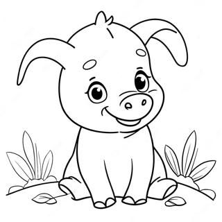 Piglet Coloring Page 4551-3660