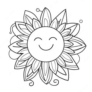 Shining Sun Coloring Page 45534-37814