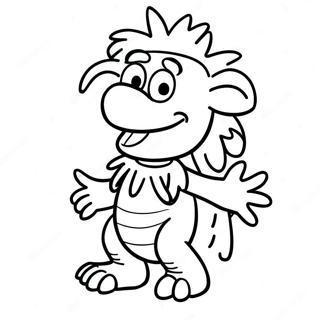 Gobo The Fraggle Exploring Coloring Page 45544-37829