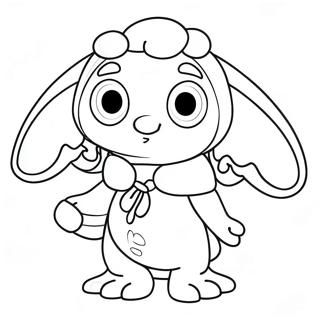 Colorful Klombo Character Coloring Page 45554-37842