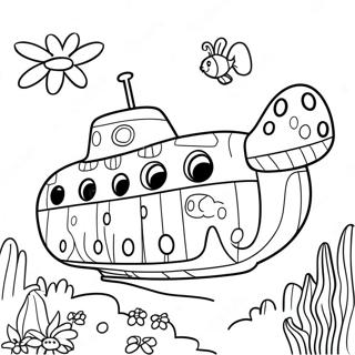 Yellow Submarine Coloring Page 45563-37835