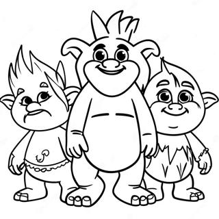 Trolls 3 Coloring Page 45573-37839