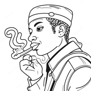 Pop Smoke Coloring Page 45583-37862