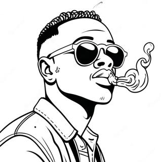 Pop Smoke Coloring Page 45583-37864