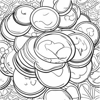 Gold Coins Coloring Pages