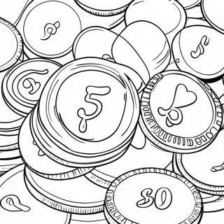 Gold Coins Coloring Page 45603-37879