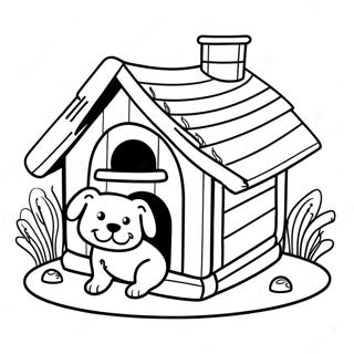 Dog House Coloring Page 45613-37874