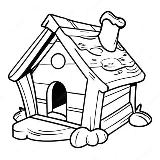 Dog House Coloring Page 45613-37875