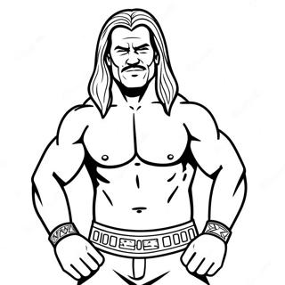 Wwe Superstar Action Pose Coloring Page 4562-3670