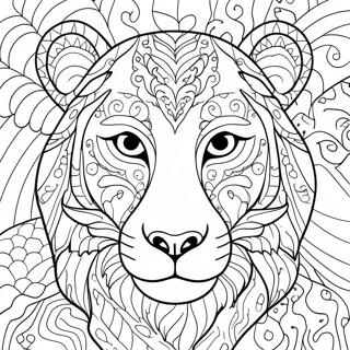 Animal Face Coloring Pages