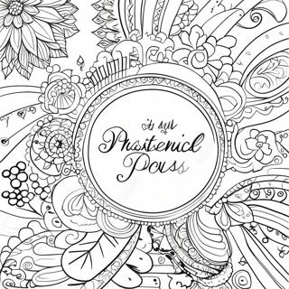 Calligraphy Bible Verse Coloring Pages