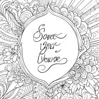 Calligraphy Bible Verse Coloring Page 45653-37910