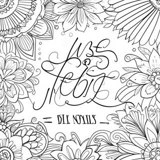 Inspirational Calligraphy Bible Verse Coloring Page 45654-37918