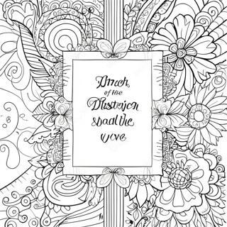 Inspirational Calligraphy Bible Verse Coloring Page 45654-37920