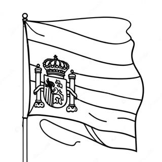 Spain Flag Coloring Page 45663-37915