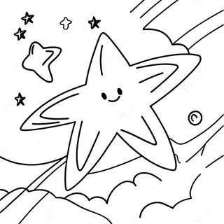 Twinkling Stars In The Night Sky Coloring Page 45694-37945