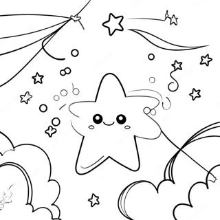 Twinkling Stars In The Night Sky Coloring Page 45694-37946