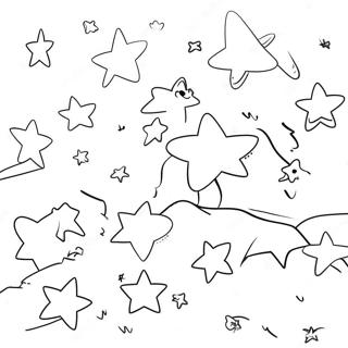 Twinkling Stars In The Night Sky Coloring Page 45694-37947