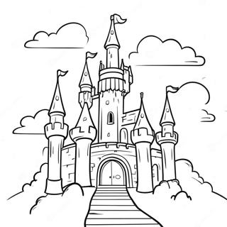 Fantasy Castle Coloring Page 45703-37950