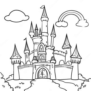 Fantasy Castle Coloring Page 45703-37951