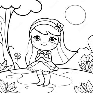 Enchanting Fairy Garden Coloring Page 45704-37954