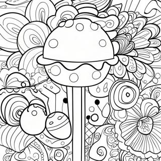 Cake Pop Coloring Page 45723-37971