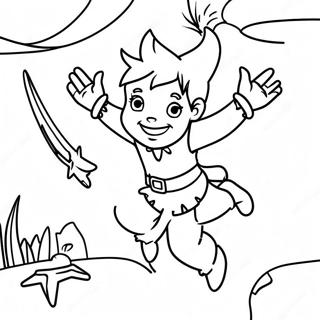 Adventure With Peter Pan Coloring Page 4572-3677