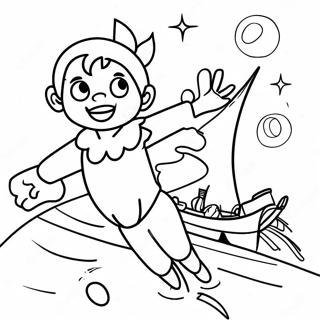 Adventure With Peter Pan Coloring Page 4572-3678