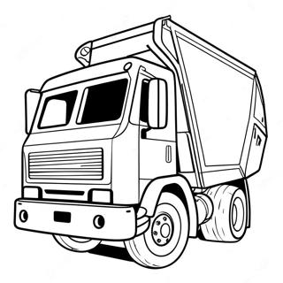 Trash Truck Coloring Pages