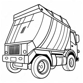 Trash Truck Coloring Page 45743-37979