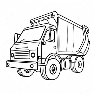 Trash Truck Coloring Page 45743-37980