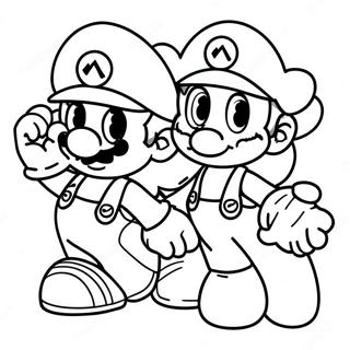 Mario And Sonic Coloring Page 45753-38133