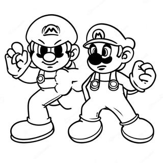 Mario And Sonic Coloring Page 45753-38134