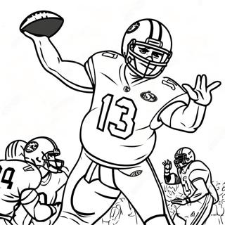 Tua Tagovailoa Throwing A Football Coloring Page 45764-38127