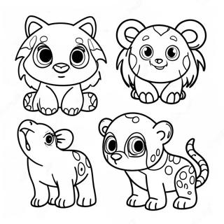 Colorful Endangered Animals Coloring Page 45774-38139