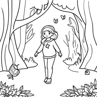 Enchanted Mystical Forest Coloring Page 45783-38019