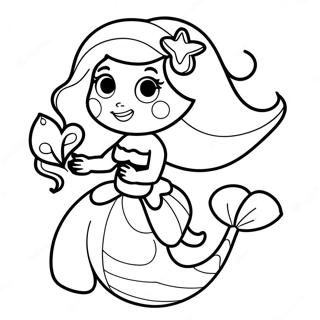 Little Mermaid Coloring Page 45793-38022