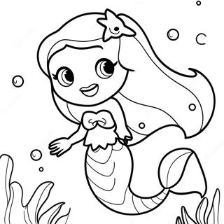 Little Mermaid Coloring Page 45793-38156