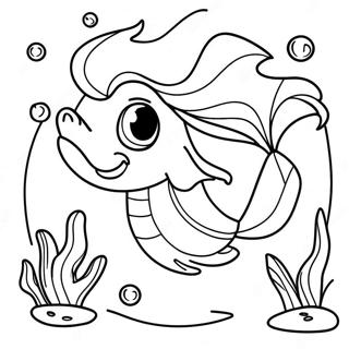 Ariel Underwater Adventure Coloring Page 45794-38025