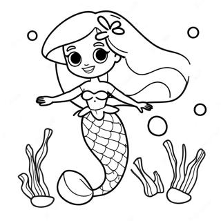 Ariel Underwater Adventure Coloring Page 45794-38026