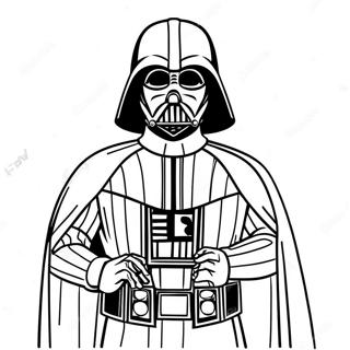 Darth Vader In Spooky Costume Coloring Page 45824-38055