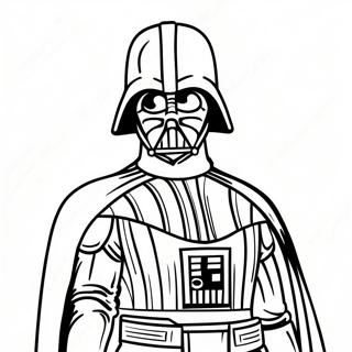 Darth Vader In Spooky Costume Coloring Page 45824-38181